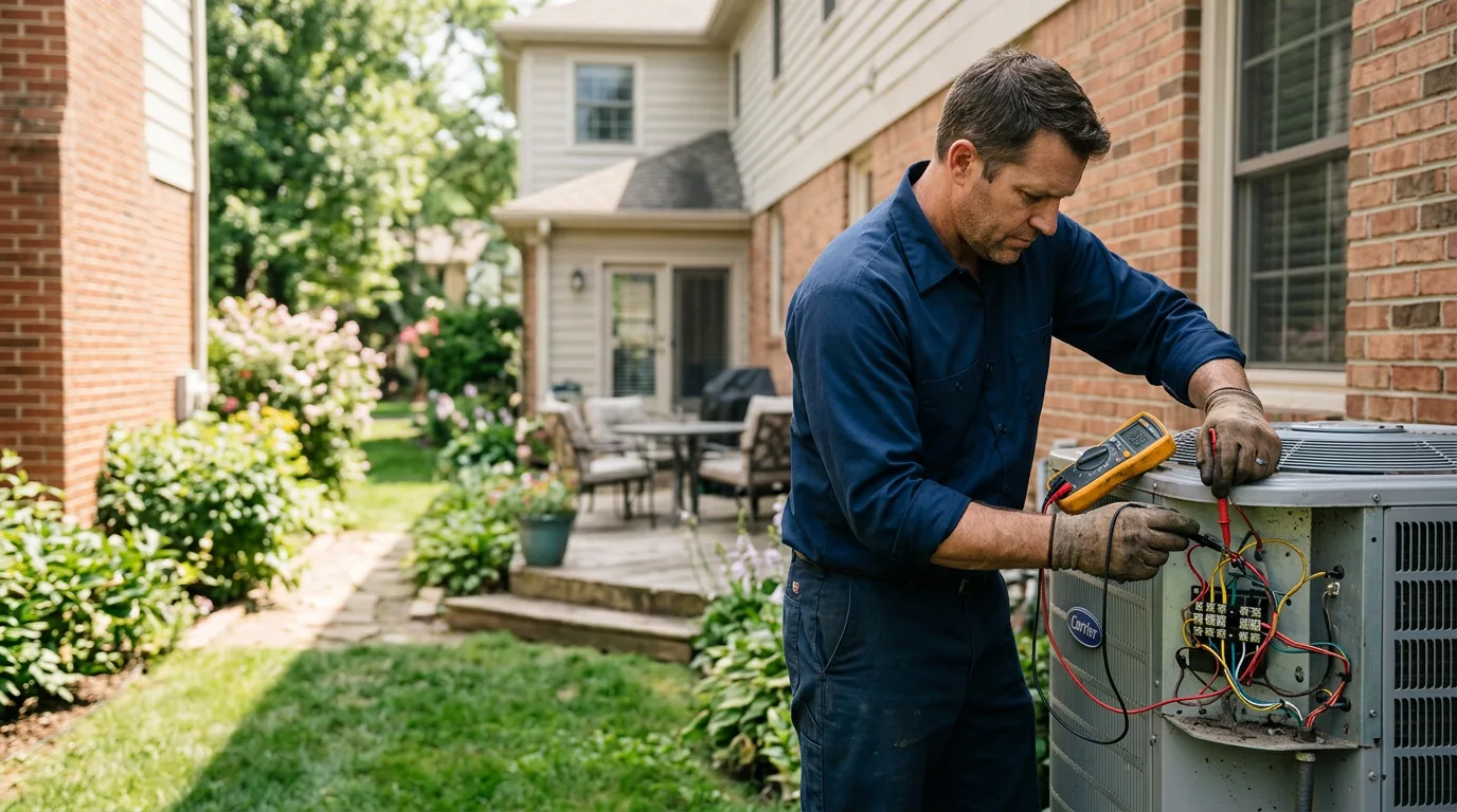 HVAC technician working near Topsfield, MA